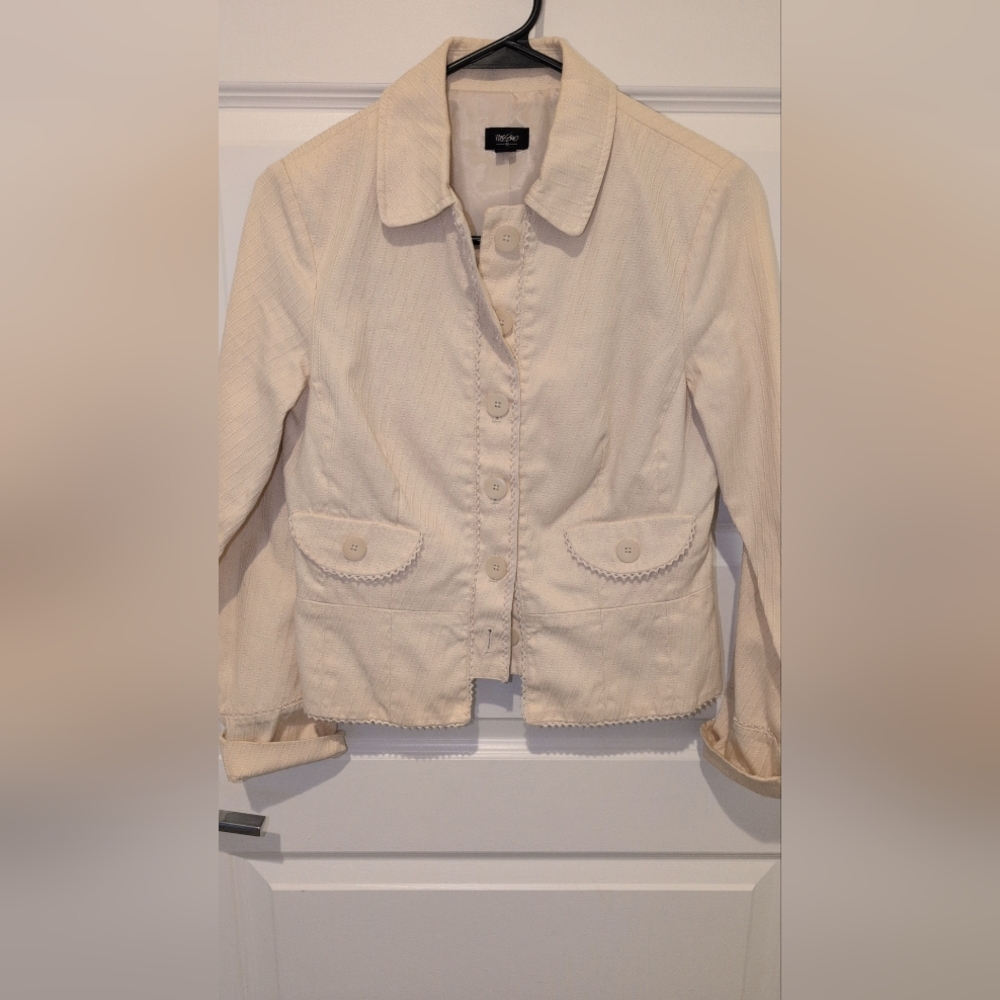 Cream Blazer Jacket